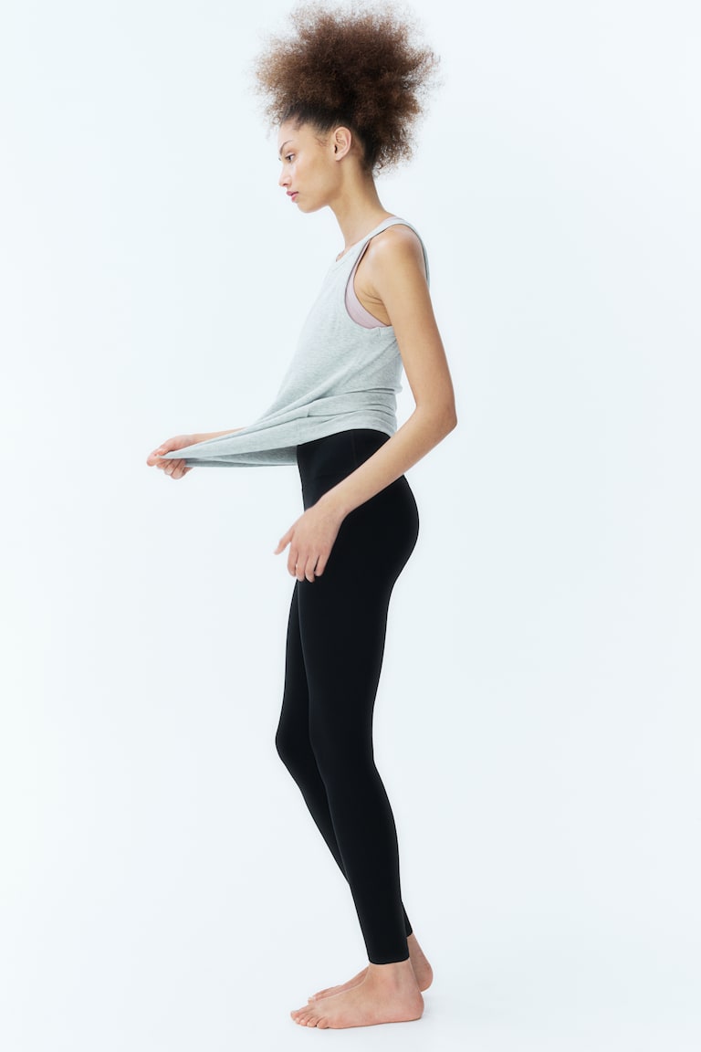 H&M Leggings de yoga con SoftMove™ Lycra® - Blanco - MUJER Los más vendidos