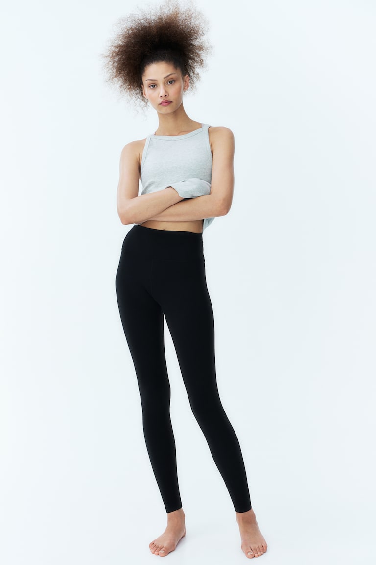 H&M Leggings de yoga con SoftMove™ Lycra® - Turquesa claro - MUJER