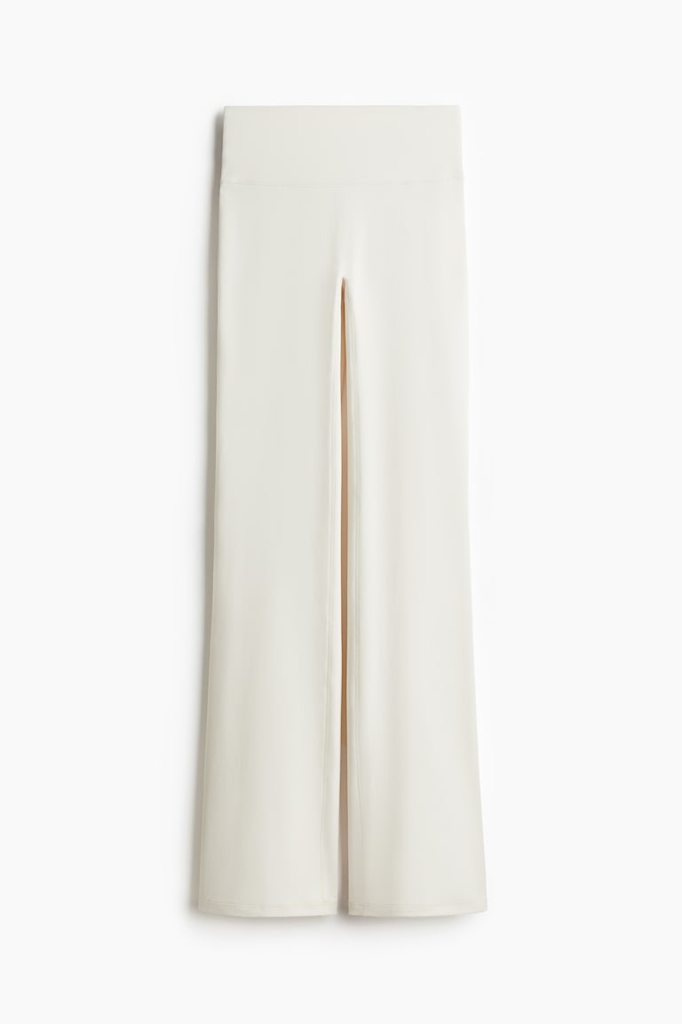 H&M Leggings de deporte acampanados con SoftMove™ - Blanco - MUJER Liquidación