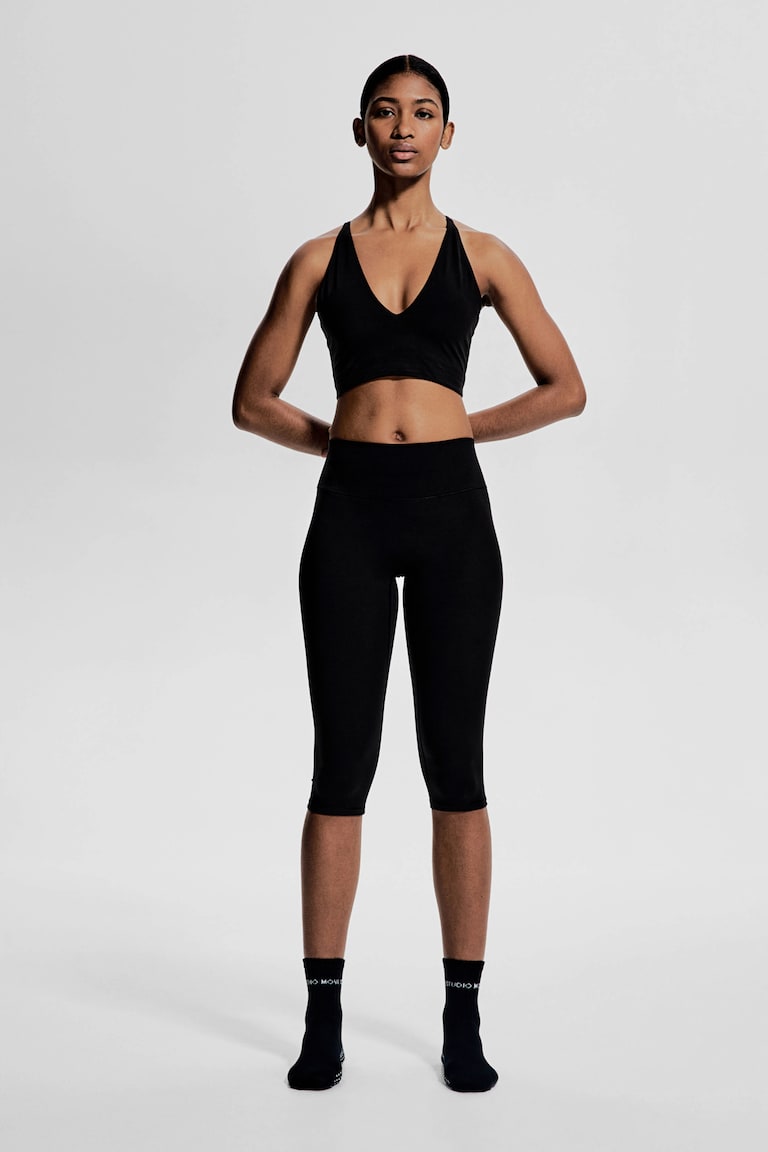 H&M Leggings capri de deporte con SoftMove™ - Negro - MUJER Oferta especial