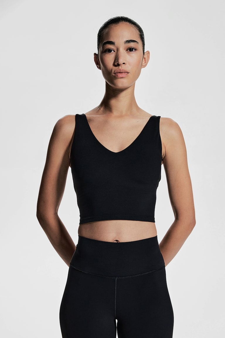 H&M Leggings de yoga tobilleros con SoftMove™ Lycra® - Negro - MUJER COMPRAR AHORA