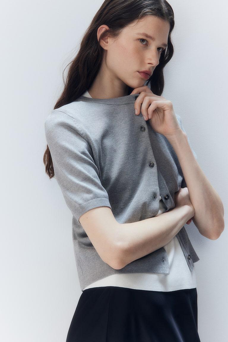 H&M Cárdigan de manga corta - Blanco - MUJER Promoción trimestral