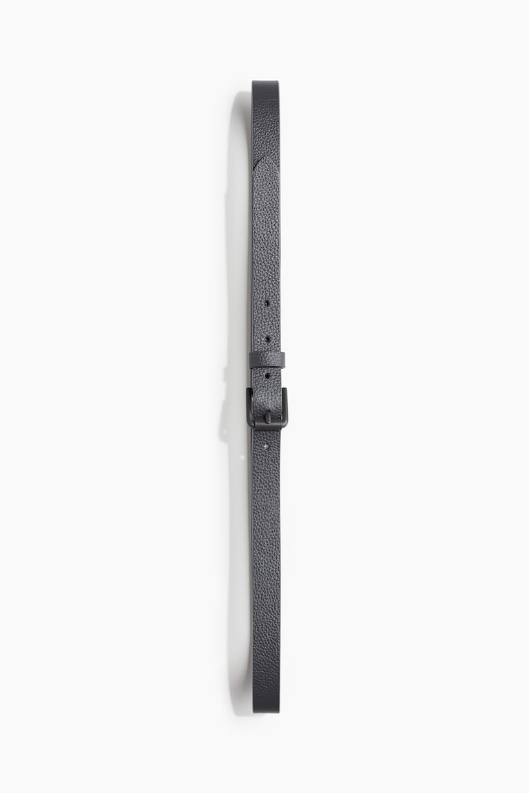 H&M Cinturón de piel - Negro - HOMBRE Oferta especial