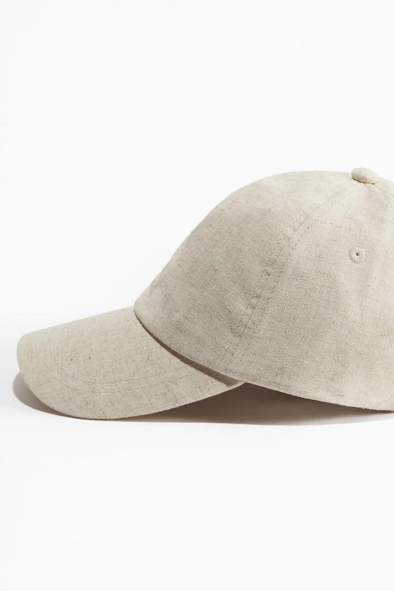 H&M Gorra en mezcla de lino - Verde pálido - HOMBRE En oferta