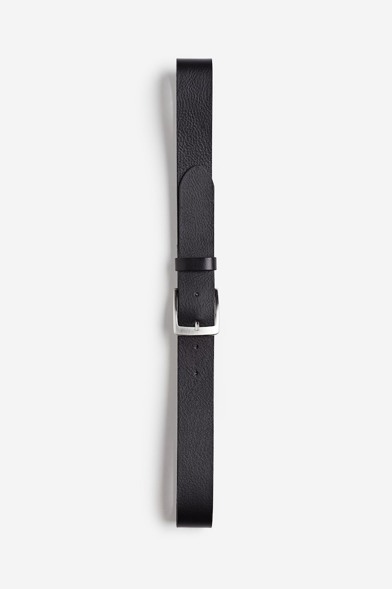 H&M Cinturón de piel - Marrón - HOMBRE
