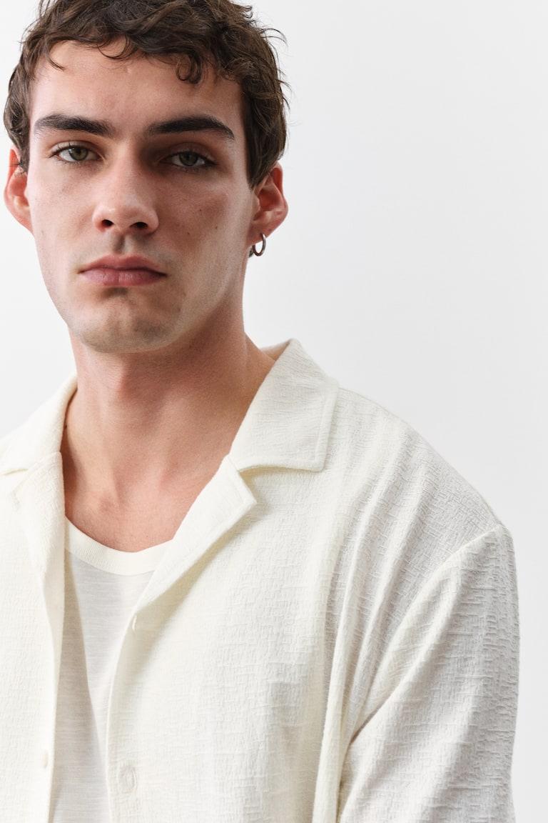 H&M Camisa resort de punto Regular Fit - Beige oscuro - HOMBRE Precio ultrabajo