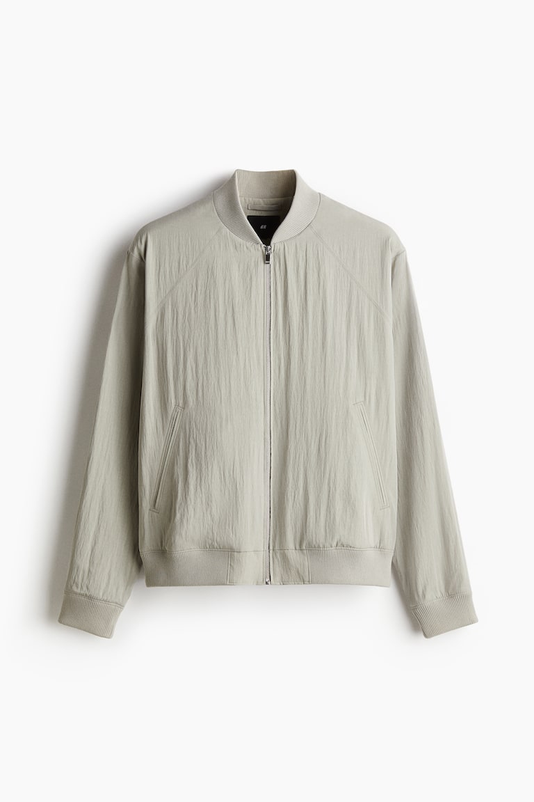 H&M Cazadora bomber en mezcla de lyocell Regular Fit - Beige grisáceo - HOMBRE Oferta especial