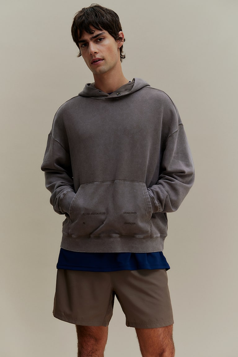 H&M Sudadera de deporte Loose Fit - Azul oscuro - HOMBRE