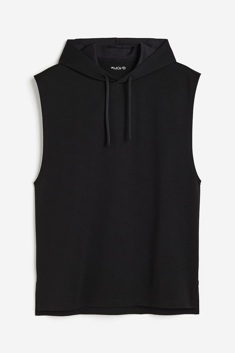 H&M Sudadera sport sin mangas con DryMove™ Regular Fit - Negro - HOMBRE