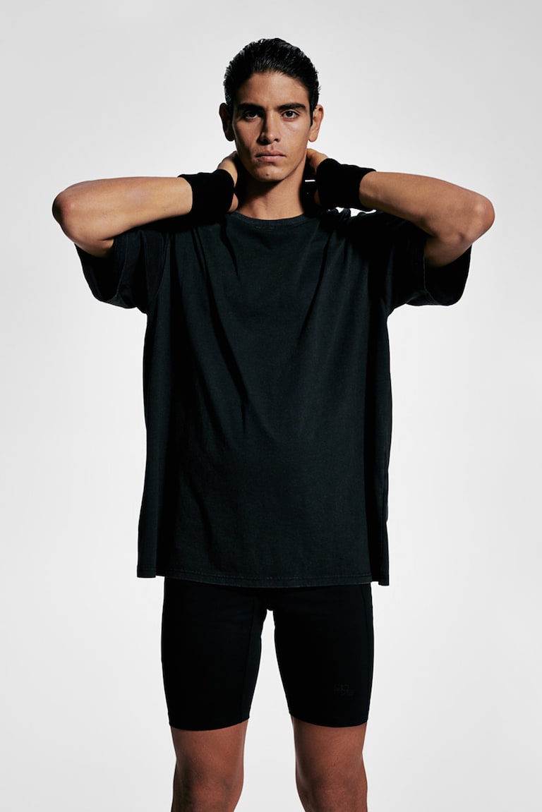 H&M Camiseta de deporte con DryMove™ Loose Fit - Beige - HOMBRE Promoción por tiempo limitado
